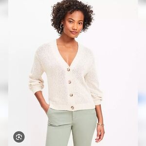 NWT LOFT Cream Women's Cardigan Sweater